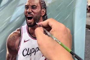 兄弟俩下季加油吧！若你是快船球迷 哈登小卡街头素描会花多少买